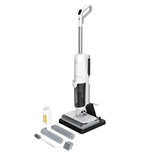 Aspirateur balai laveur sec et humide avec double rouleaux Hoover HW5 HW500 011 150 W Blanc et Gris État correct Candy reconditionné disponible sur Fnac