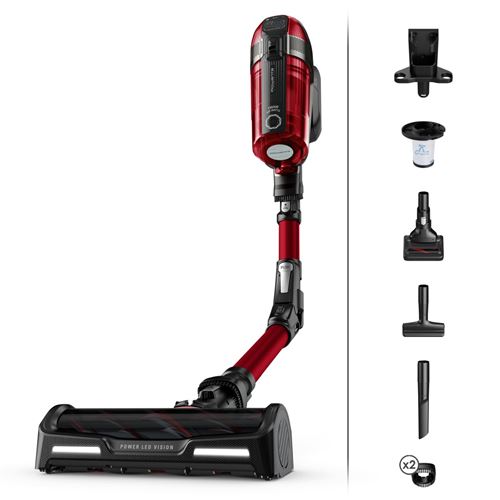 Aspirateur balai sans fil multifonction Rowenta X-Force Flex 12.60 Kit Animal RH98A9WO 320 W Rouge et Noir État correct Rowenta reconditionné disponible sur Fnac