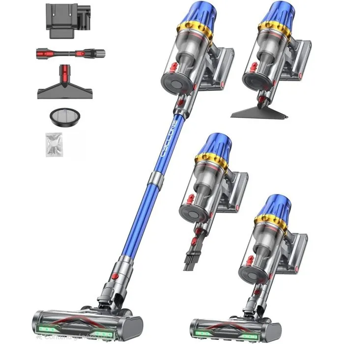 Aspirateur balai sans fil reconditionné - ECO-DOME - Huhuba H9 (reconditionné) - 58 000 Pa - Batterie amovible - Autonomie 80 min Reconditionné reconditionné disponible sur Cdiscount Seconde Vie