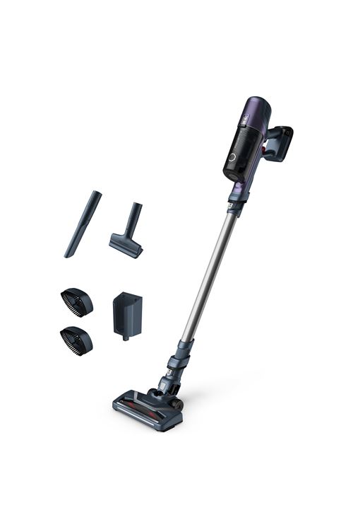 Aspirateur balai sans fil Rowenta X-PERT 6.60 Essential RH6837 100 W Violet et Gris État correct Rowenta reconditionné disponible sur Fnac