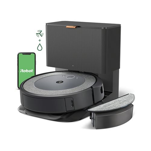 Aspirateur robot et laveur iRobot Roomba Combo® i5+ I557840 Noir et Gris État correct iRobot reconditionné disponible sur Fnac