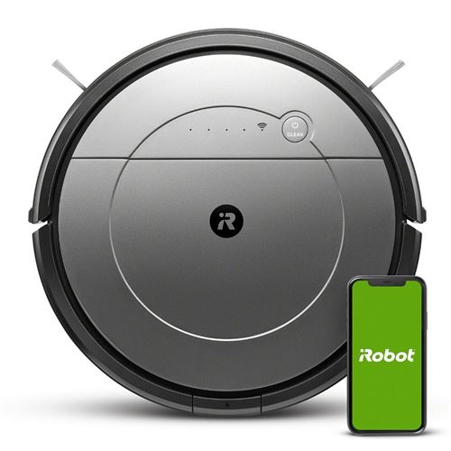 Aspirateur robot Irobot Roomba Combo R1138 Gris et Noir État correct iRobot reconditionné disponible sur Fnac