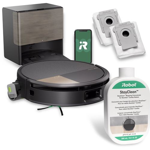 Aspirateur robot iRobot Roomba Max 706 Combo+ AutoWash Noir État correct reconditionné disponible sur Fnac