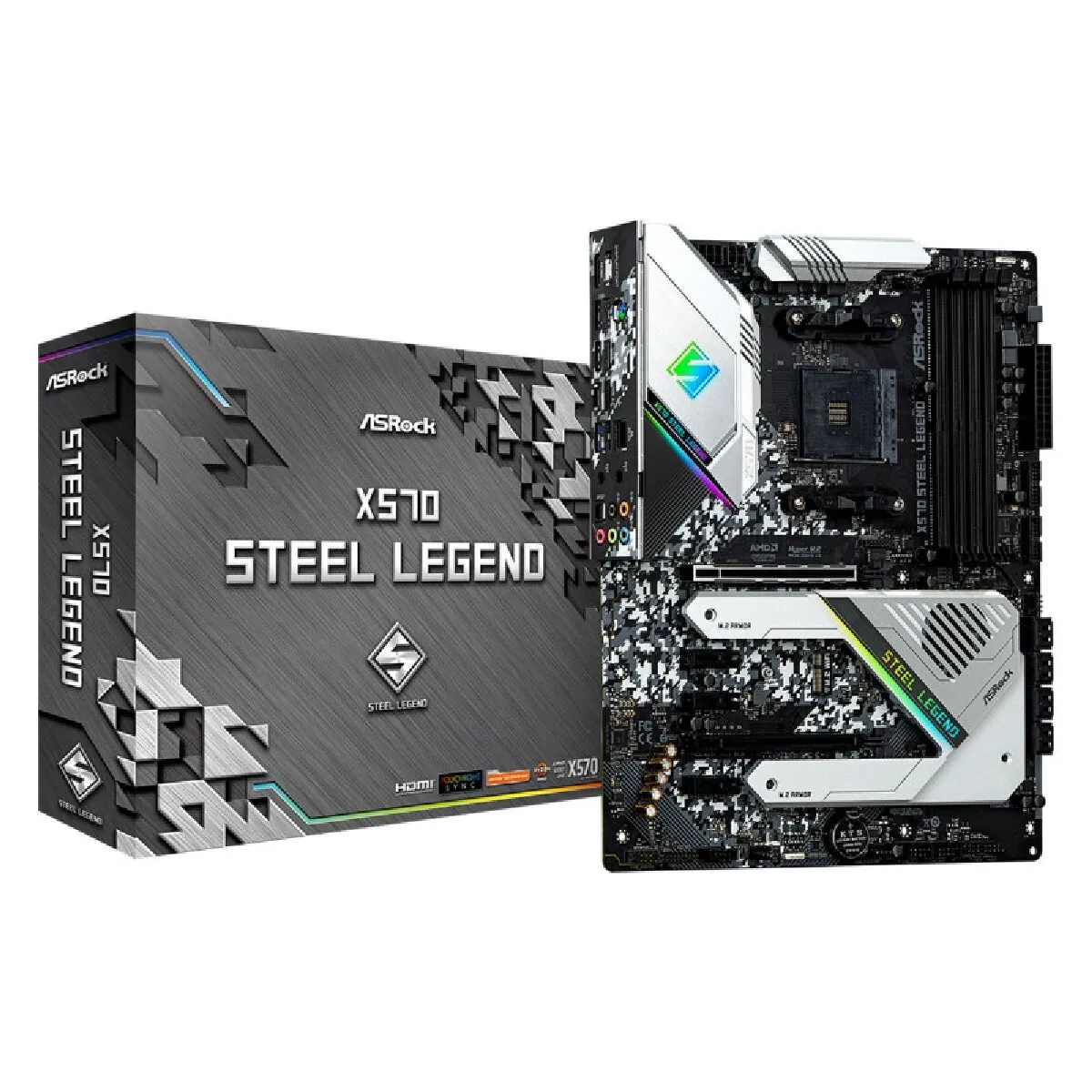 ASRock AMD X570 STEEL LEGEND - ATX Reconditionné - 220,00 € ASRock AMD X570 STEEL LEGEND - ATX Reconditionné ASRock reconditionné disponible sur Rue du Commerce Seconde Vie
