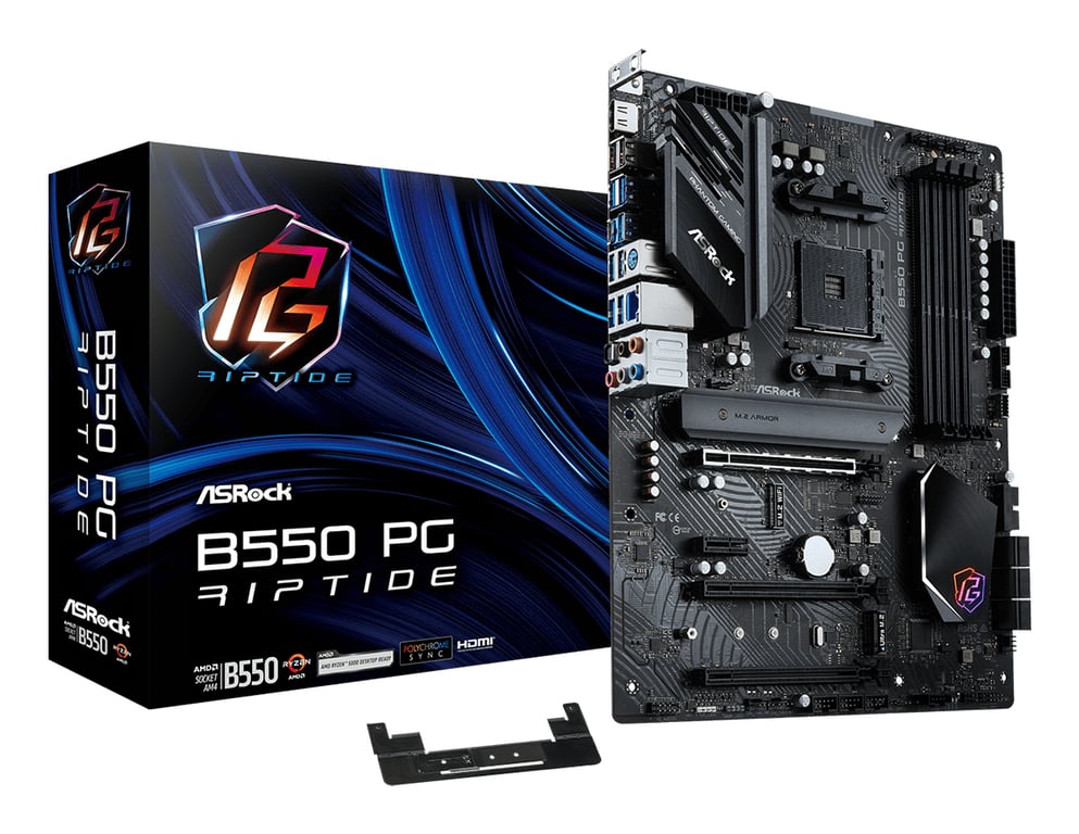 Asrock B550 PG Riptide AMD B550 Emplacement AM4 ATX - Excellent état Parfait état - 101,36 € Asrock B550 PG Riptide AMD B550 Emplacement AM4 ATX - Excellent état Parfait état ASRock reconditionné disponible sur Pixmania