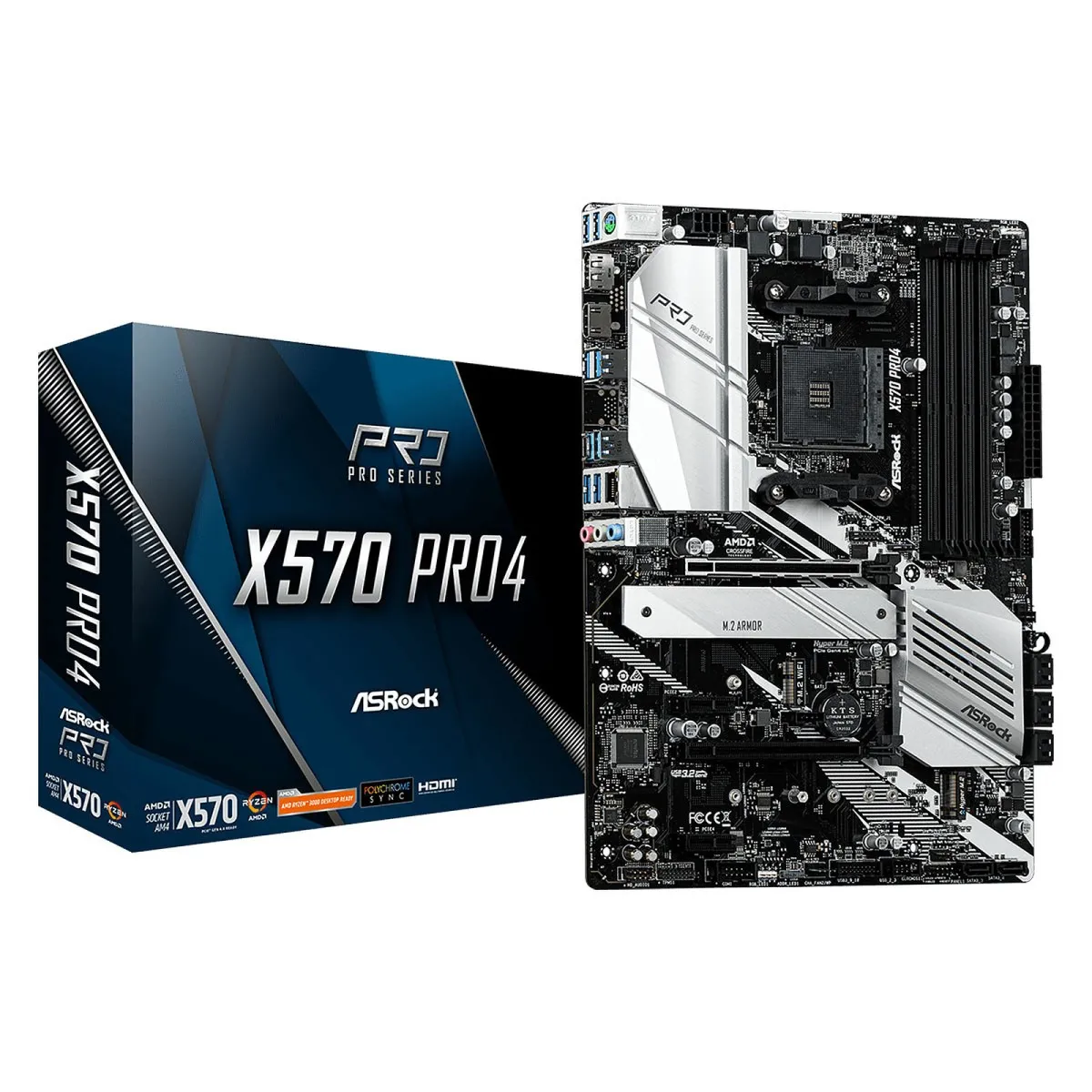 ASRock X570 PRO4 Reconditionné - 189,00 € ASRock X570 PRO4 Reconditionné ASRock reconditionné disponible sur Rue du Commerce Seconde Vie