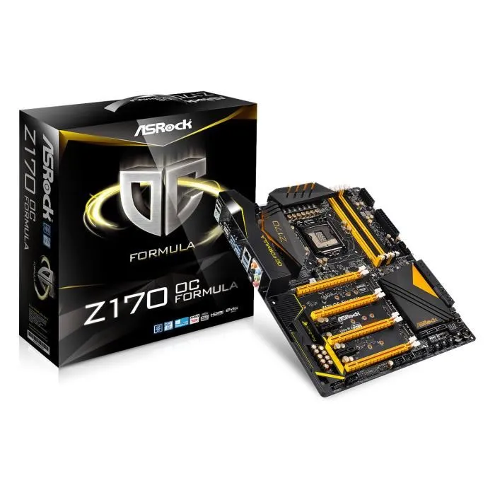 ASRock Z170 OC Formula - Carte mère ATX Socket 1151 Intel Z170 Express - SATA 6Gb/s + SATA Express + M.2 - USB 3.1 - 4x PCI-Expre… Reconditionné - 179,99 € ASRock Z170 OC Formula - Carte mère ATX Socket 1151 Intel Z170 Express - SATA 6Gb/s + SATA Express + M.2 - USB 3.1 - 4x PCI-Expre… Reconditionné ASRock reconditionné disponible sur Cdiscount Seconde Vie