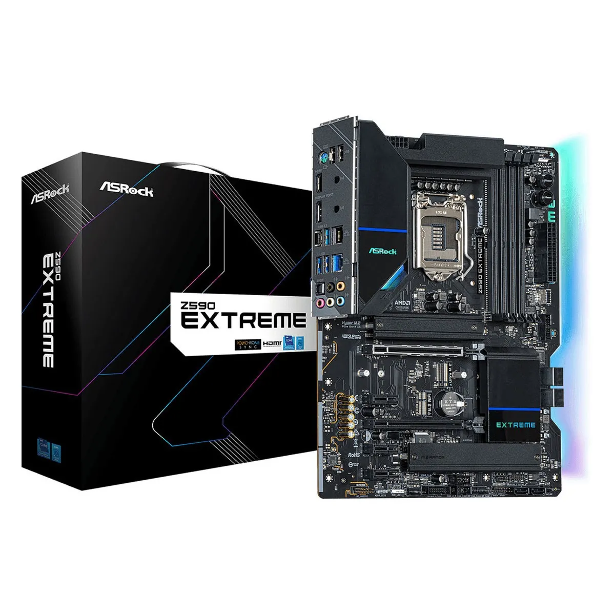 ASRock Z590 Extreme Reconditionné - 239,00 € ASRock Z590 Extreme Reconditionné ASRock reconditionné disponible sur Rue du Commerce Seconde Vie