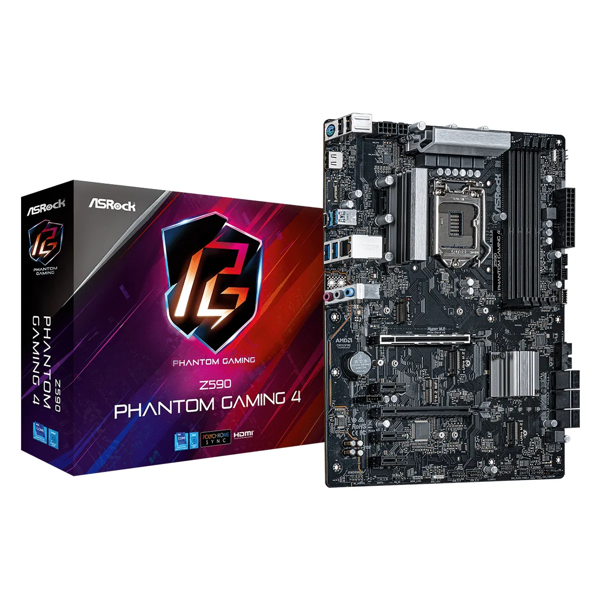 ASROCK Z590 Phantom Gaming 4 Reconditionné - 168,00 € ASROCK Z590 Phantom Gaming 4 Reconditionné ASRock reconditionné disponible sur Rue du Commerce Seconde Vie