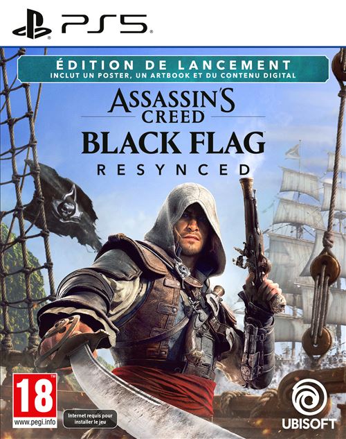 Assassin's Creed Black Flag Resynced édition de lancement PS5 État correct reconditionné disponible sur Fnac