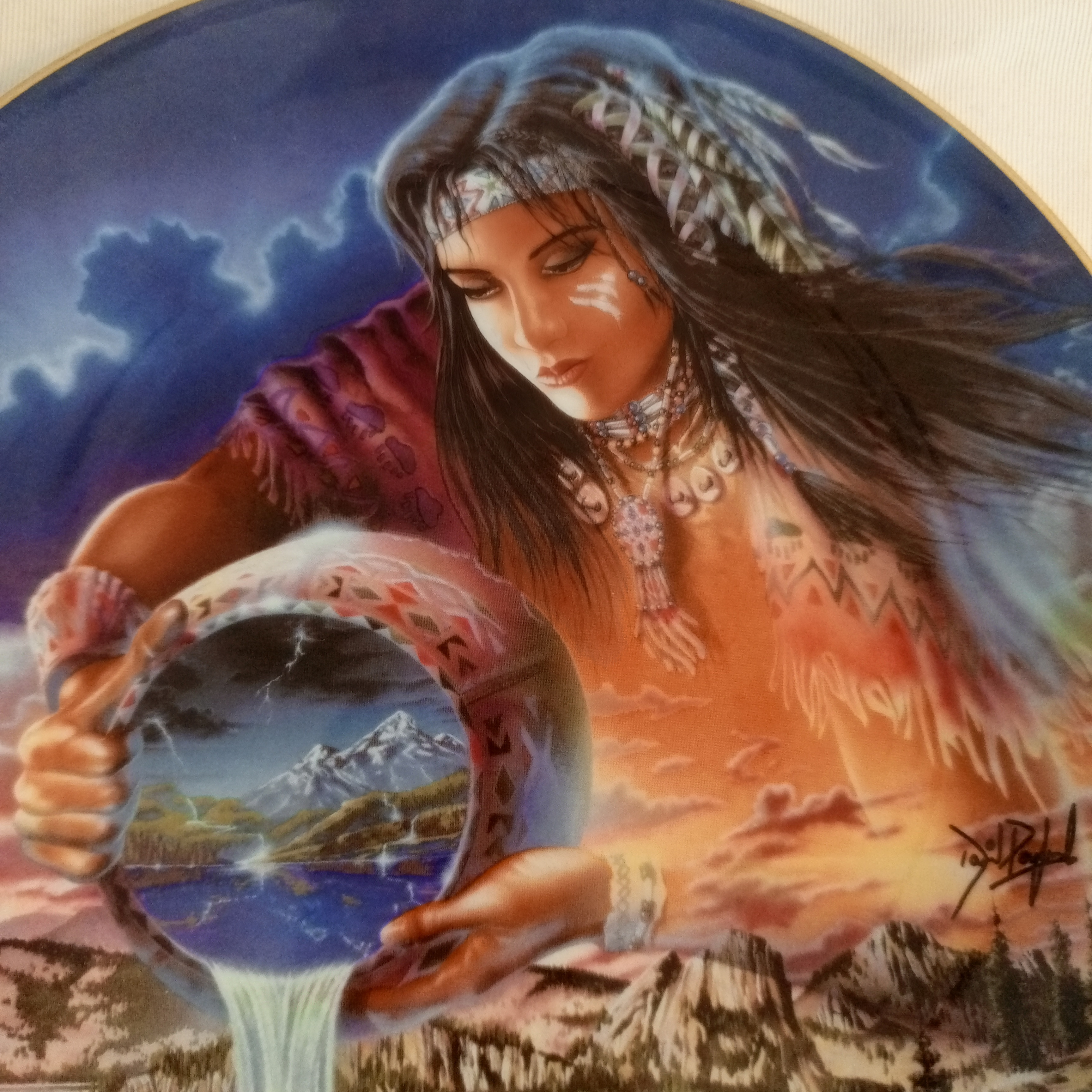 Voir photo 2 de Assiette collection Franklin mint the waters of Life Assiette collection Franklin mint the waters of Life État correct reconditionné photo 2