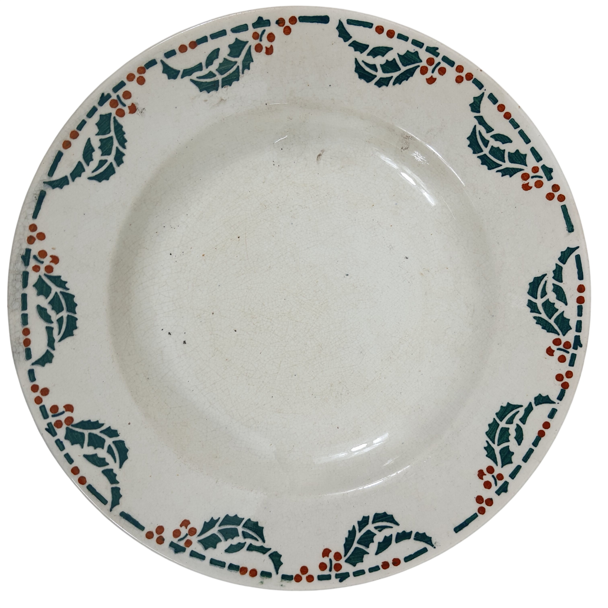 Acheter Assiette creuse en faïence de Luneville - Modèle houx Bon état - 10,00 € Assiette creuse en faïence de Luneville - Modèle houx Bon état reconditionné disponible sur Label Emmaüs
