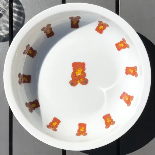 Assiette Creuse Ours Guy Degrenne Porcelaine, Ourson occasion reconditionné disponible sur Rakuten