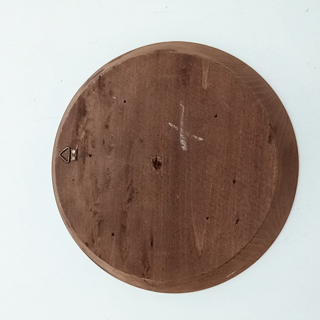 Voir photo 3 de Assiette déco en bois paysage vintage Assiette déco en bois paysage vintage Très bon état reconditionné photo 3