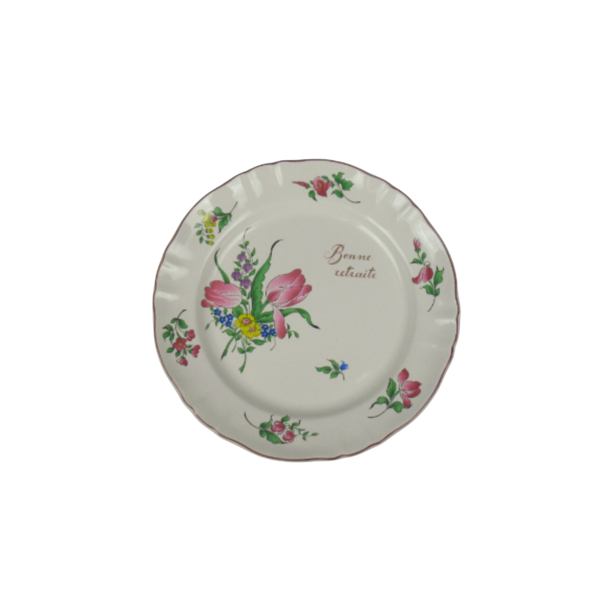 Assiette décorative Bonne retraite - 10,00 € Assiette décorative Bonne retraite reconditionné disponible sur Label Emmaüs