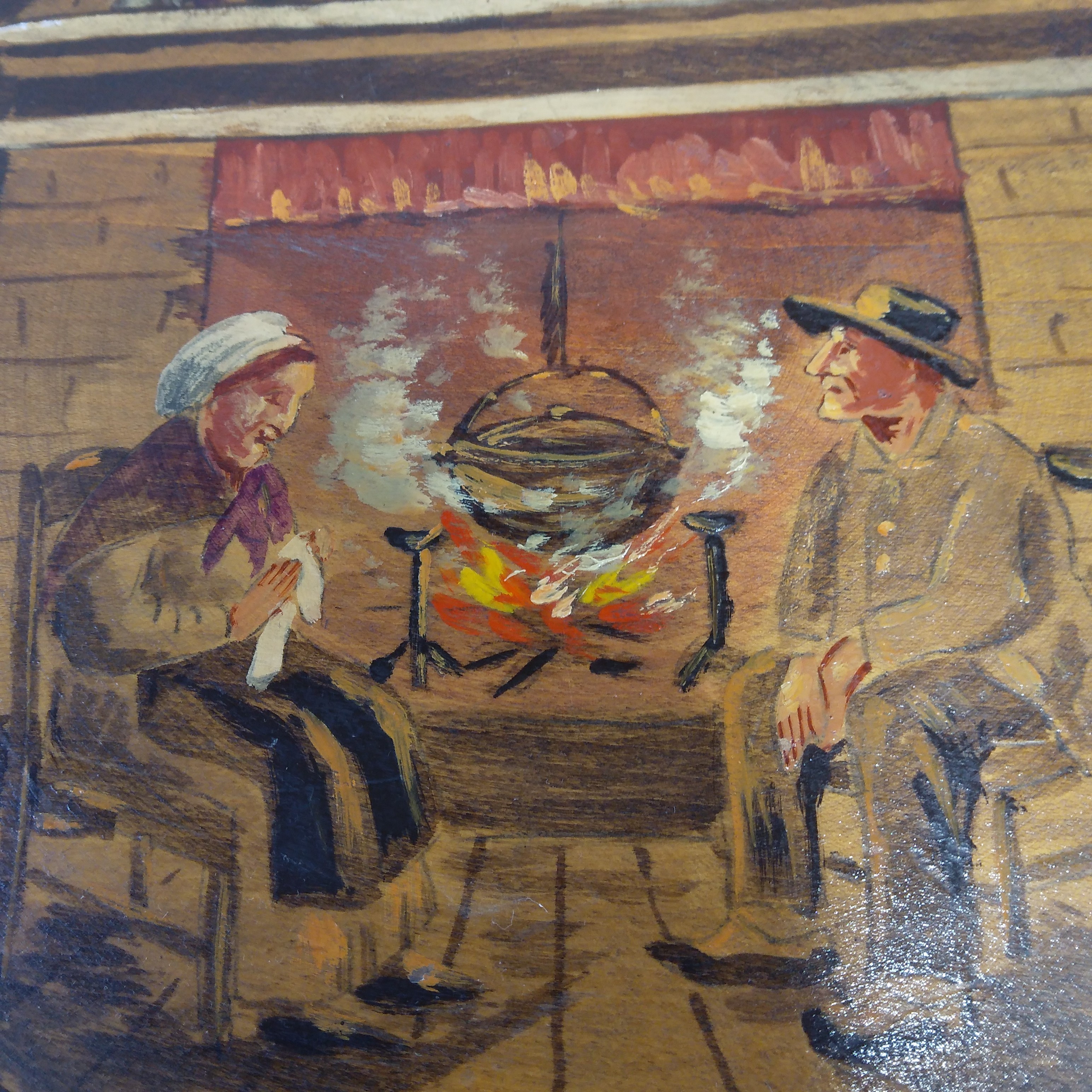 Voir photo 2 de Assiette décorative en bois, cuisine au chaudron, Châteauroux Assiette décorative en bois, cuisine au chaudron, Châteauroux Très bon état reconditionné photo 2