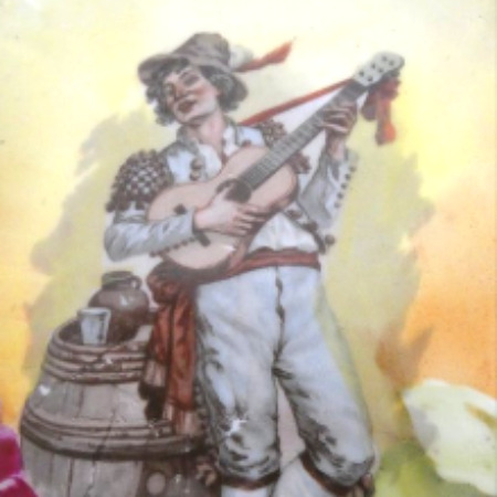 Voir photo 2 de Assiette décorative festonnée "troubadour dans la vigne" Limoges France Assiette décorative festonnée "troubadour dans la vigne" Limoges France Bon état reconditionné photo 2