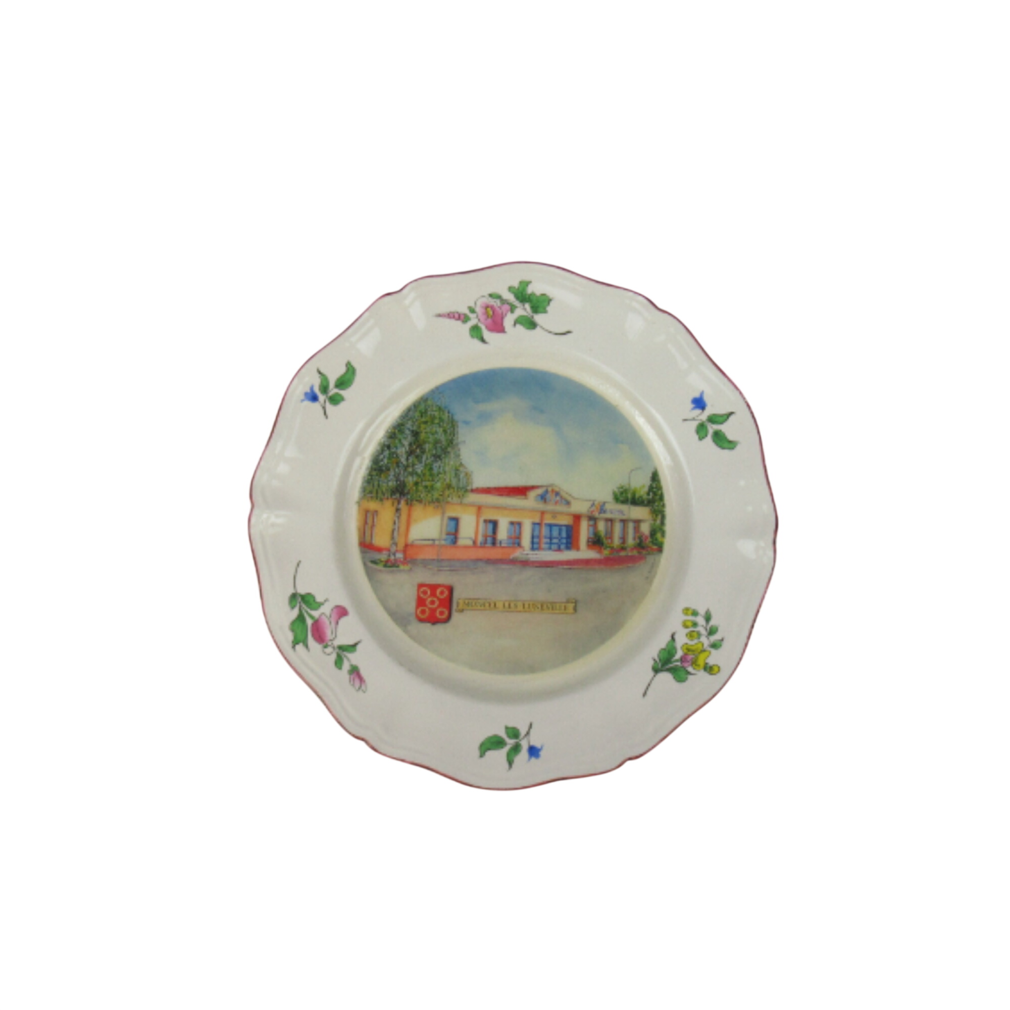 Assiette décorative Moncel les Lunéville - 10,00 € Assiette décorative Moncel les Lunéville reconditionné disponible sur Label Emmaüs