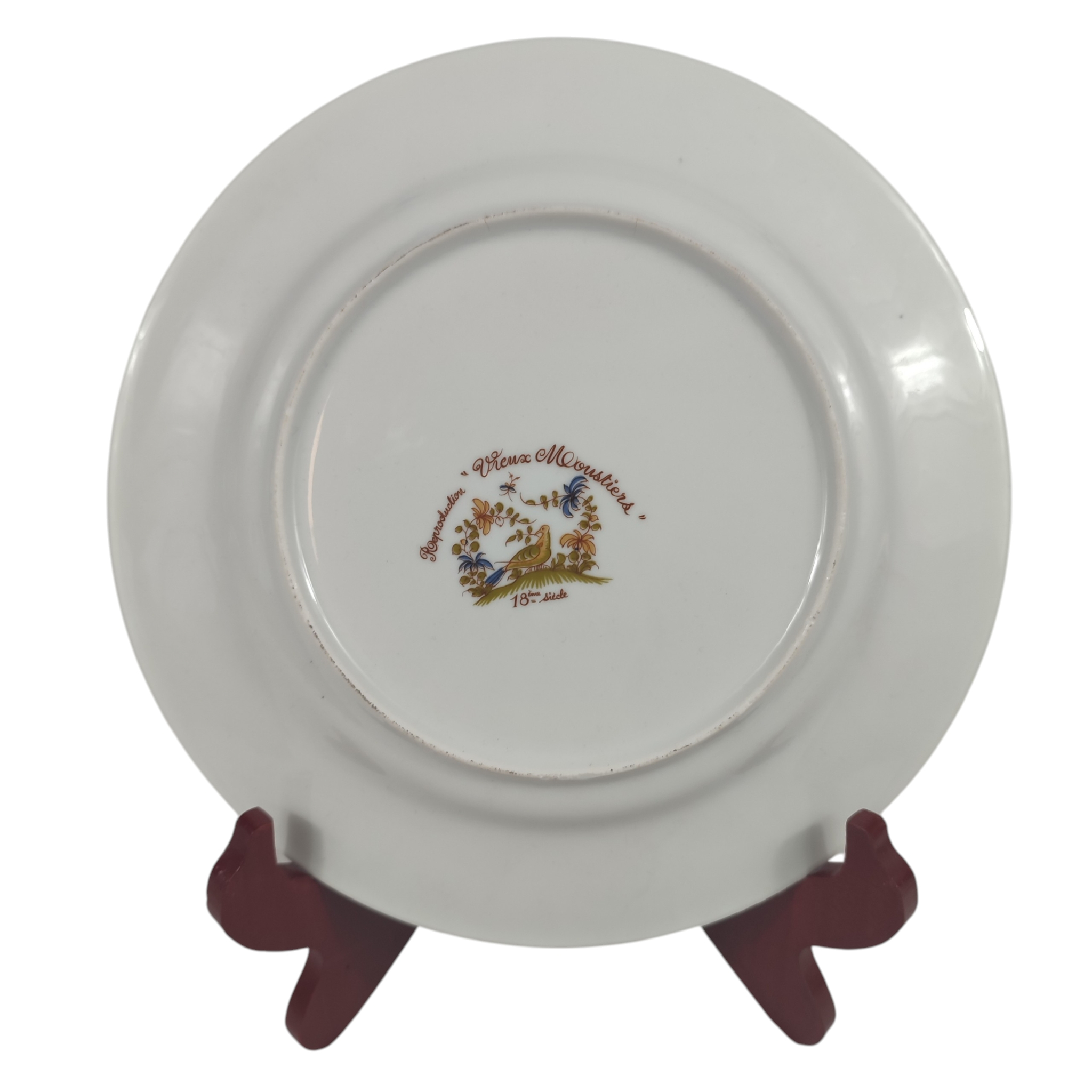 Voir photo 3 de Assiette décorative reproduction "Vieux Moustiers 18ème siècle" Assiette décorative reproduction "Vieux Moustiers 18ème siècle" Bon état reconditionné photo 3