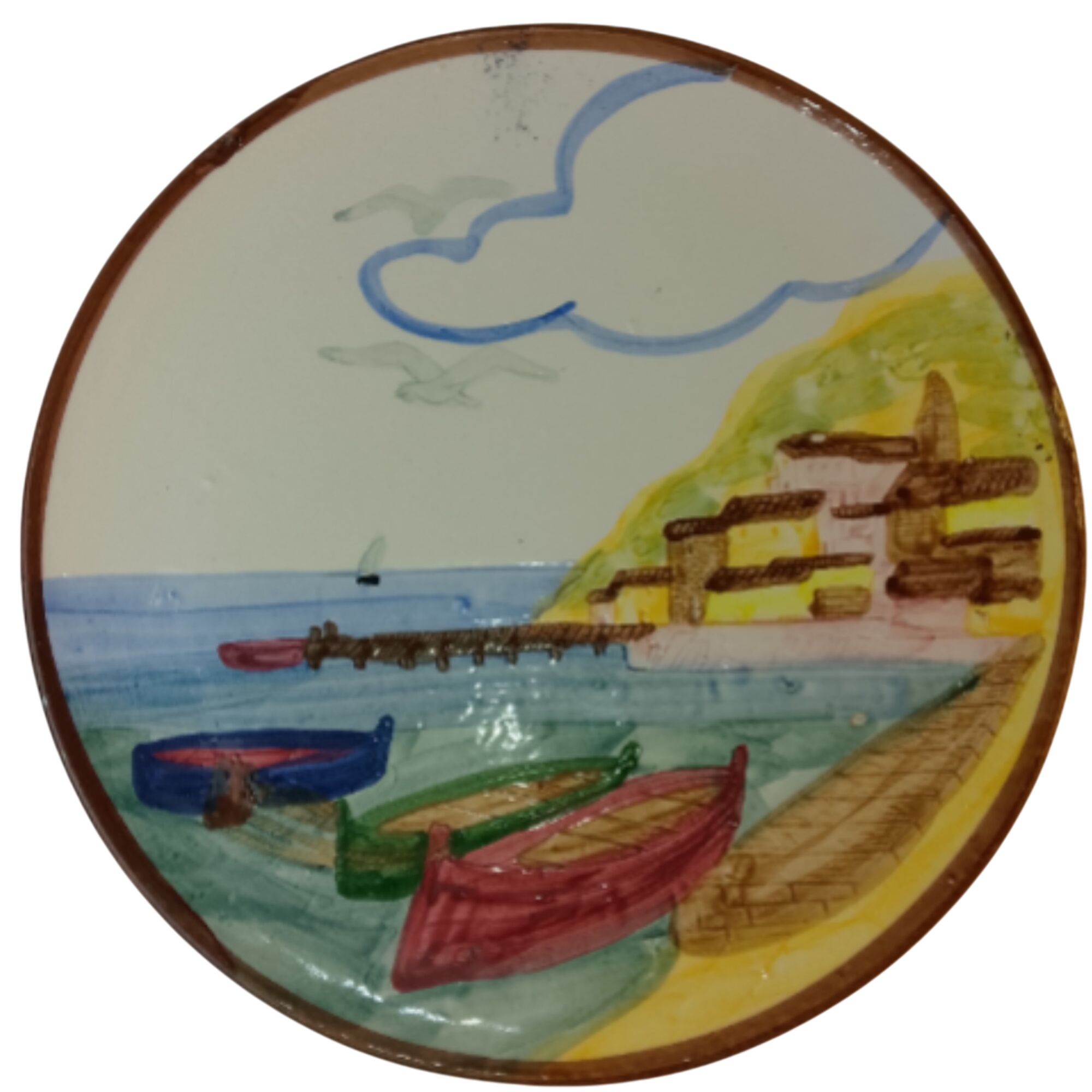 Assiette décorative Bon état - 12,80 € Assiette décorative Bon état reconditionné disponible sur Label Emmaüs