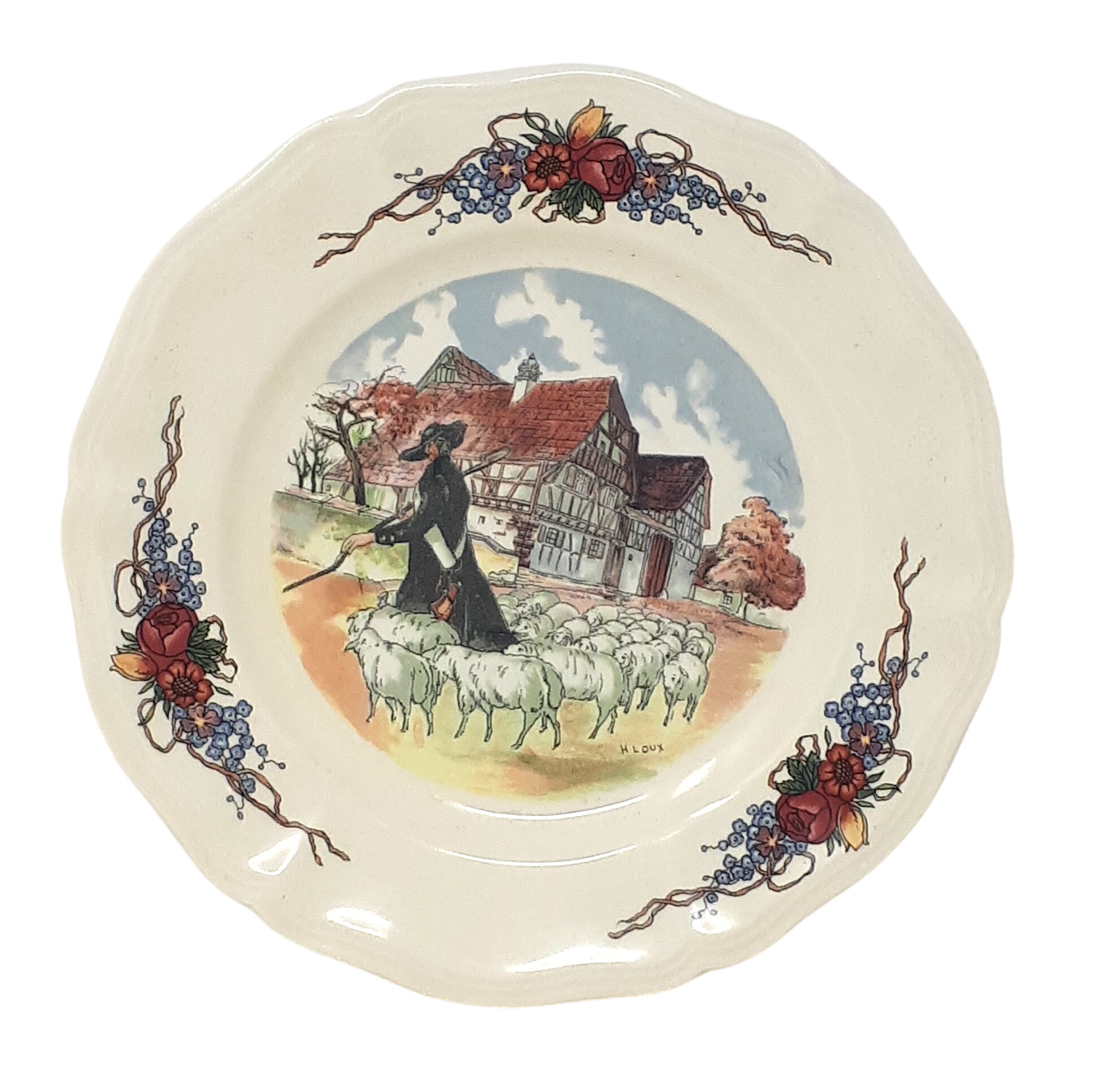Acheter ASSIETTE EN FAÏENCE SARREGUEMINES MODÈLE OBERNAI État correct - 10,00 € ASSIETTE EN FAÏENCE SARREGUEMINES MODÈLE OBERNAI État correct reconditionné disponible sur Label Emmaüs