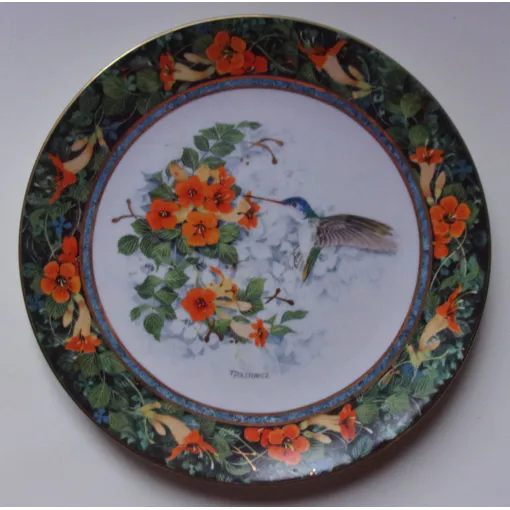 Assiette "Franklin Mint - Royal Doulton "Colibri Et Fleurs" - Edition Limitee occasion reconditionné disponible sur Rakuten