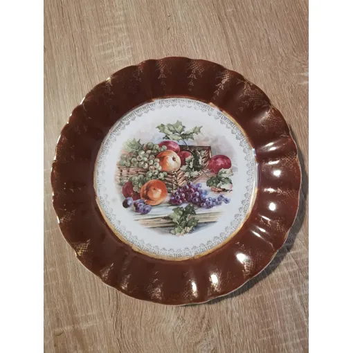 Assiette. L'Amandinoise Saint Amand. Décor Fruits occasion reconditionné disponible sur Rakuten
