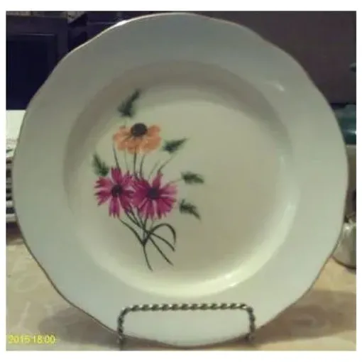 Assiette Mi-Creuse - Publicitaire  - " Les Biscottes St Honoré Qui Honorent Votre Table " -  En Porcelaine  - Ancien occasion reconditionné disponible sur Rakuten
