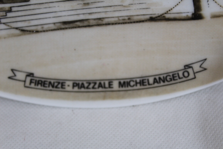 Voir photo 4 de Assiette murale en porcelaine FIRENZE-PIAZZALE MICHELANGELO Assiette murale en porcelaine FIRENZE-PIAZZALE MICHELANGELO Très bon état reconditionné photo 4