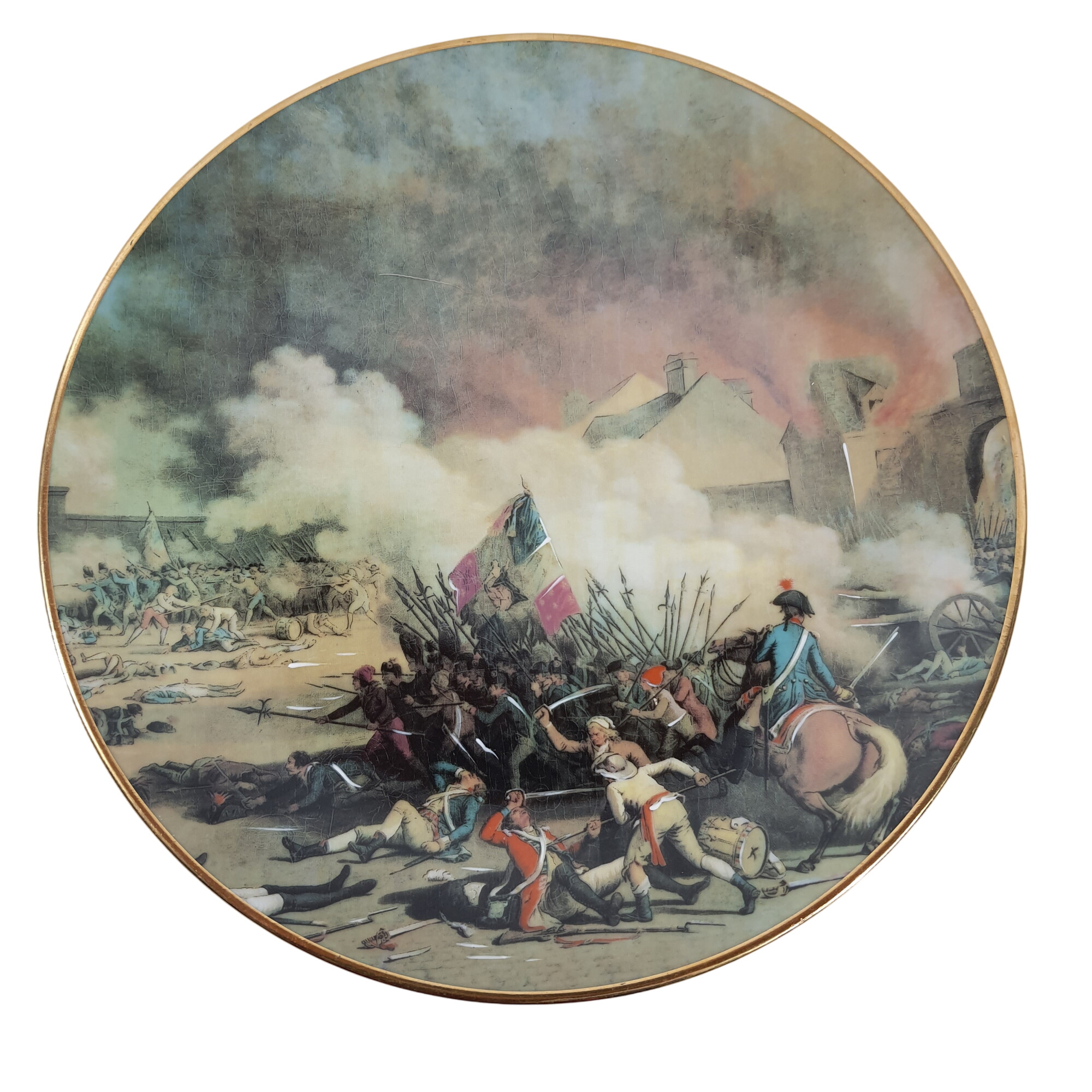 Assiette plate décorative en porcelaine - "Prise du Palais des Tuileries, cour du Carrousel 10 Août 1792", Jean Duplessis Bertaux, Musée de Versailles Très bon état - 10,40 € Assiette plate décorative en porcelaine - "Prise du Palais des Tuileries, cour du Carrousel 10 Août 1792", Jean Duplessis Bertaux, Musée de Versailles Très bon état reconditionné disponible sur Label Emmaüs