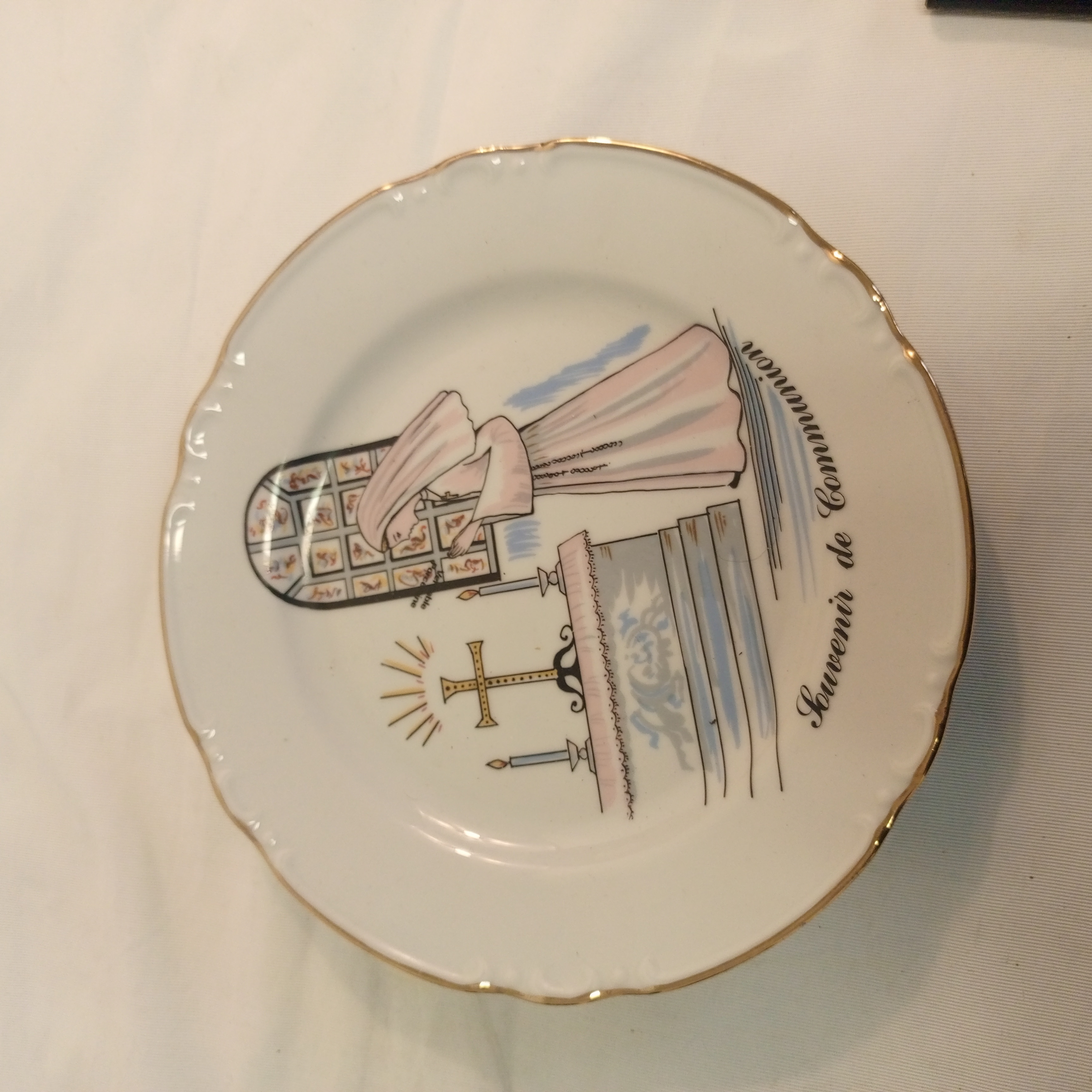 Voir photo 3 de Assiette porcelaine Souvenir de communion Assiette porcelaine Souvenir de communion État correct reconditionné photo 3
