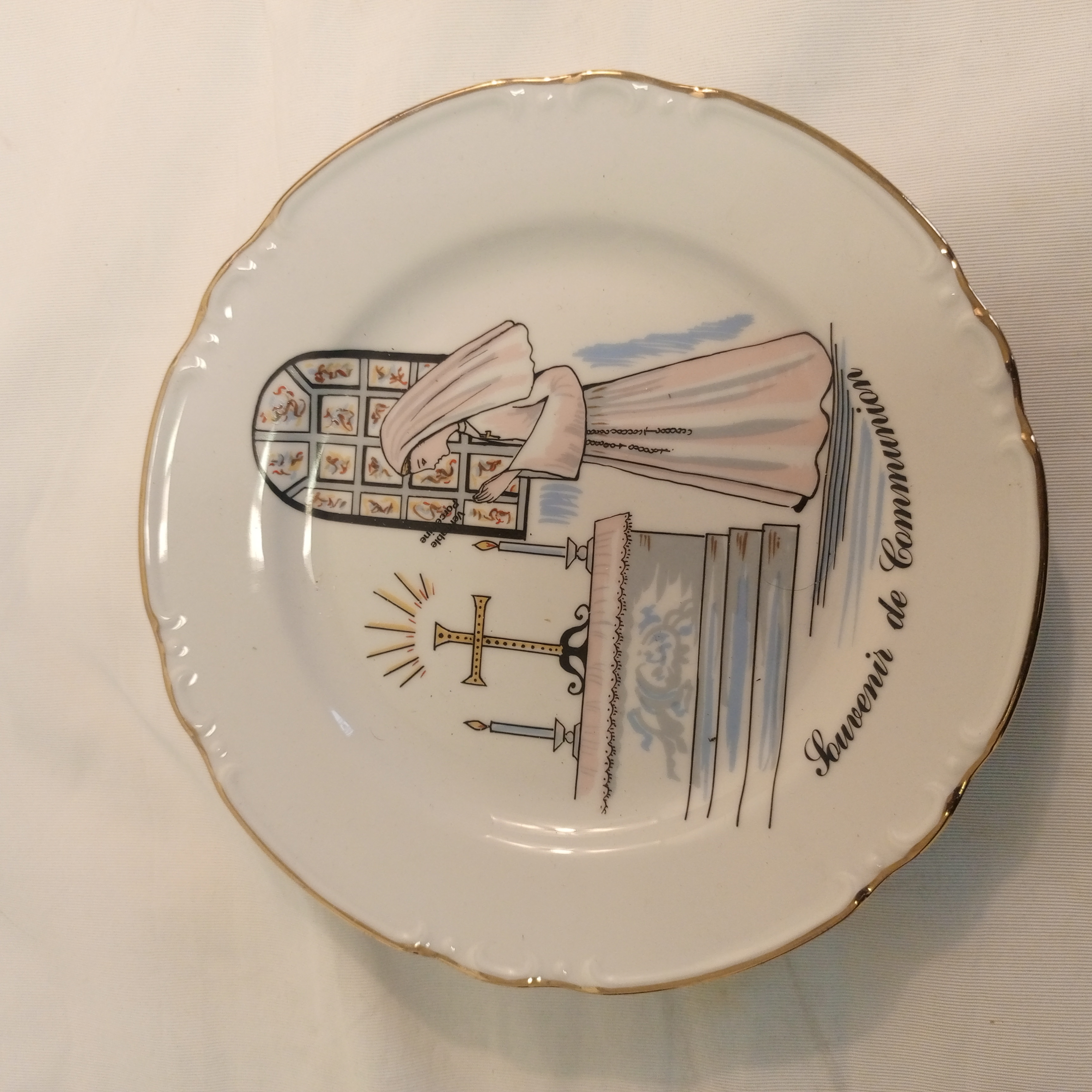 Voir photo 4 de Assiette porcelaine Souvenir de communion Assiette porcelaine Souvenir de communion État correct reconditionné photo 4