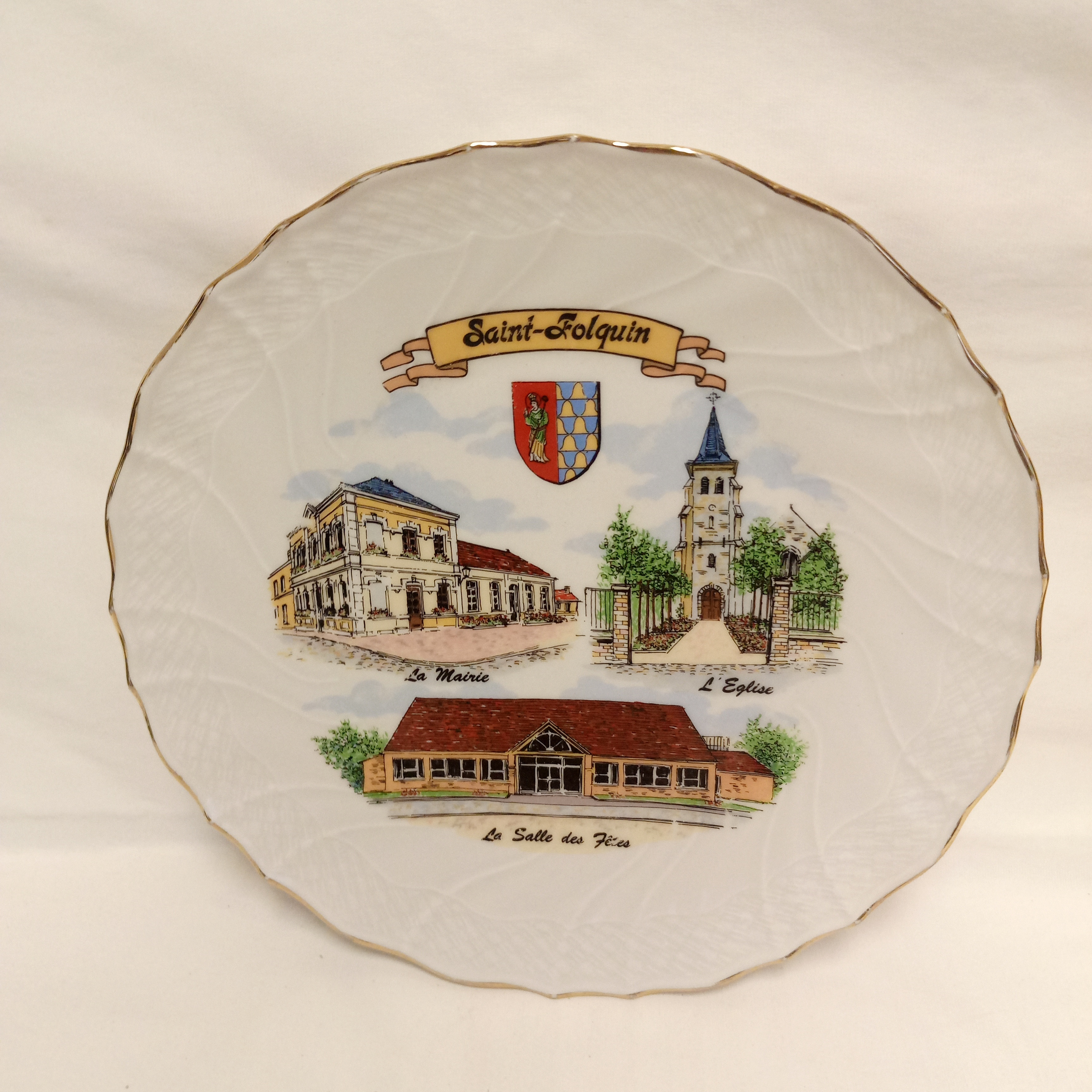 Voir photo 3 de Assiette souvenir Saint-Folquin Assiette souvenir Saint-Folquin État correct reconditionné photo 3