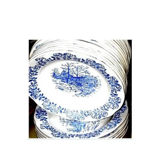 Assiettes Creuse Decor Bleu Champetre Cottage Lot De 10 Plats Creux 23 Cm Ceramique Epaisse Rustique À Potage Anciennes Retro Vintage Shabby Vaisselle Soupe Repas Famillial Recipient Service Table Bon état reconditionné disponible sur Rakuten