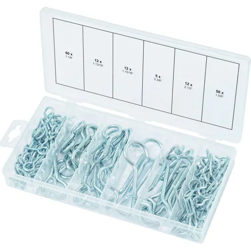 Assortiment de goupilles et crochets, 151 pcs (prix indicatif - ref vendue uniquement en présentoir) occasion reconditionné disponible sur Rakuten