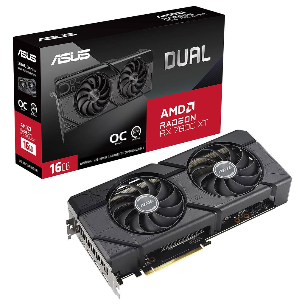 Asus AMD Radeon RX 7800 XT 16GB GDDR6 DUAL OC Carte Graphique Reconditionné - 519,99 € Asus AMD Radeon RX 7800 XT 16GB GDDR6 DUAL OC Carte Graphique Reconditionné Asus reconditionné disponible sur Backmarket