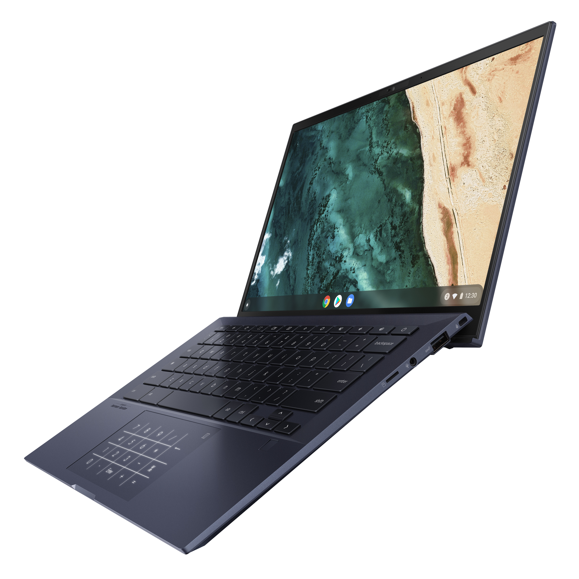 ASUS Chromebook CB9400CEA-HU0087 notebook i5-1135G7 35,6 cm (14 ) Écran tactile Full HD Intel® Core™ i5 16 Go LPDDR4x-SDRAM 256 Go SSD Wi-Fi 6 (802.11ax) ChromeOS Noir - Excellent état Parfait état Asus reconditionné photo 3 | Dero