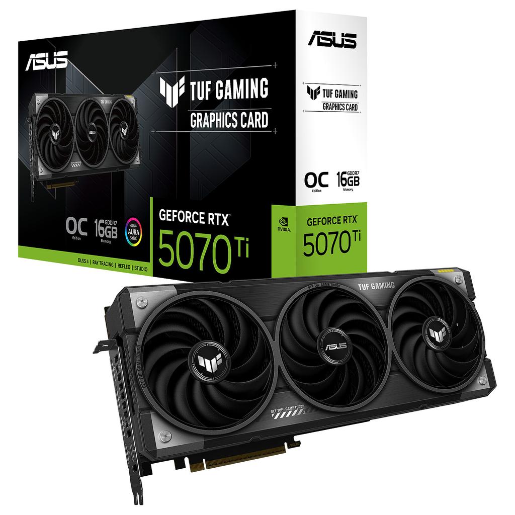 Asus NVIDIA GeForce RTX 5070 Ti 16GB GDDR7 TUF GAMING OC Carte Graphique Reconditionné - 1119,99 € Asus NVIDIA GeForce RTX 5070 Ti 16GB GDDR7 TUF GAMING OC Carte Graphique Reconditionné Asus reconditionné disponible sur Backmarket