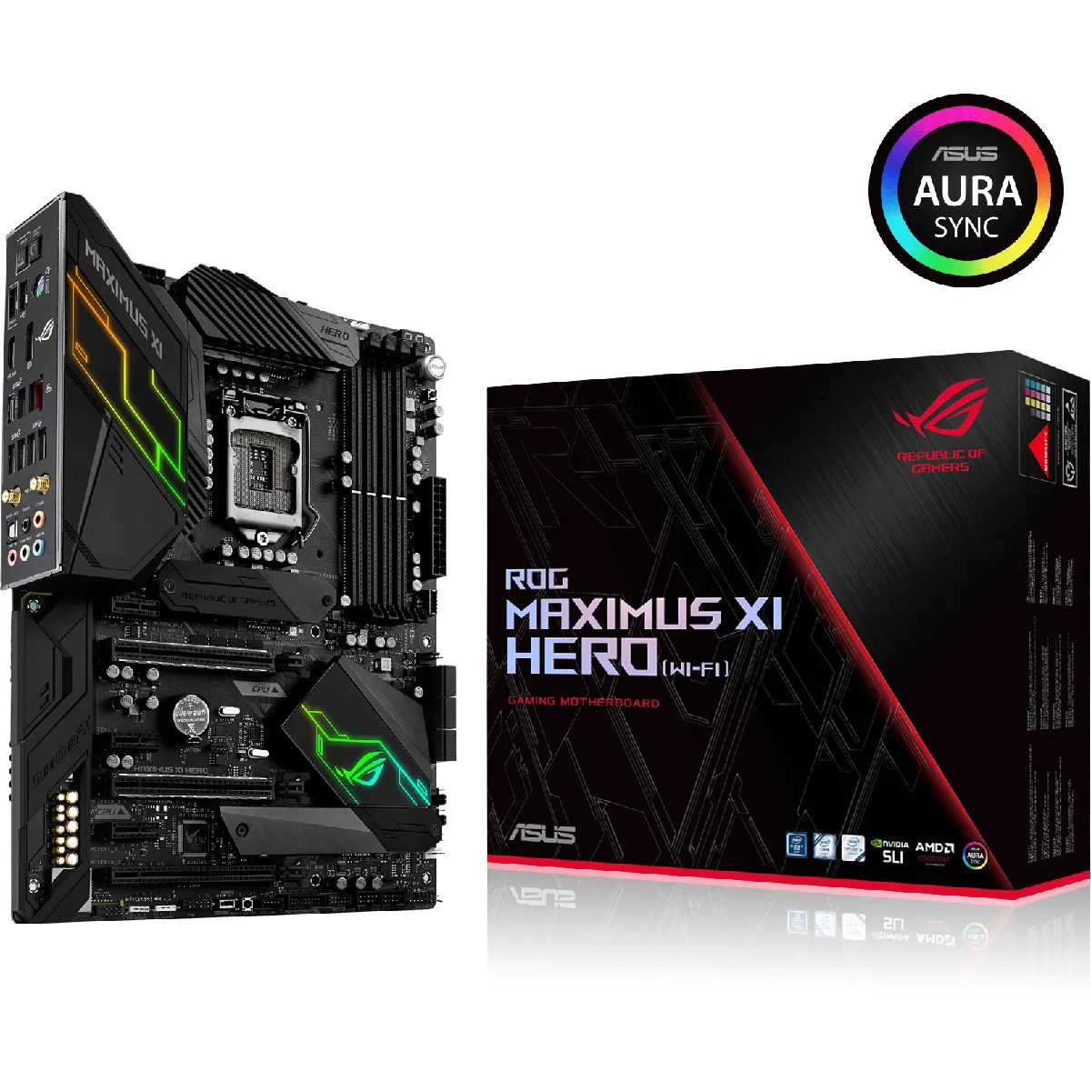 Asus Rog Maximus XI Hero WiFi État correct - 199,00 € Asus Rog Maximus XI Hero WiFi État correct Asus reconditionné disponible sur Rue du Commerce Seconde Vie