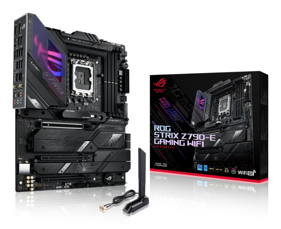 ASUS ROG STRIX Z790-E GAMING WIFI Intel Z790 LGA 1700 ATX - Excellent état Parfait état Asus reconditionné disponible sur Pixmania