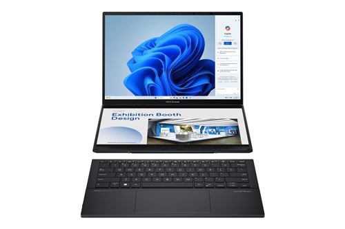 ASUS ZenBook Duo UX8406CA-PZ011W - Avec clavier détachable - Intel Core Ultra 9 - 285H / jusqu'à 5.4 GHz - Win 11 Home - Intel Arc Graphics - 32 Go RAM - 1 To SSD NVMe - 14" OLED écran tactile 2880 x 1800 (3K) @ 120 Hz - Wi-Fi 7, Bluetooth - encrier gr État correct N/A reconditionné disponible sur Fnac