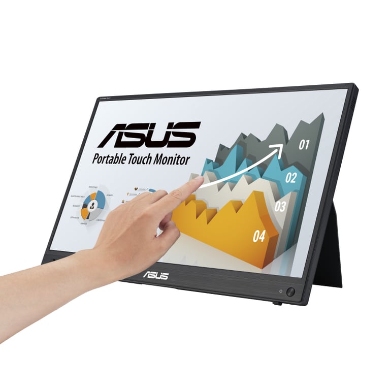 ASUS ZenScreen MB16AHT écran plat de PC 39,6 cm (15.6 ) 1920 x 1080 pixels Full HD Écran tactile Noir - Très bon état Très bon état Asus reconditionné disponible sur Pixmania