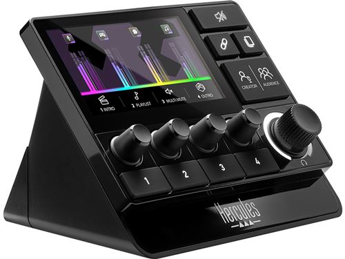 Audio controller Hercules Stream 200 XLR Noir État correct Hercules reconditionné disponible sur Fnac
