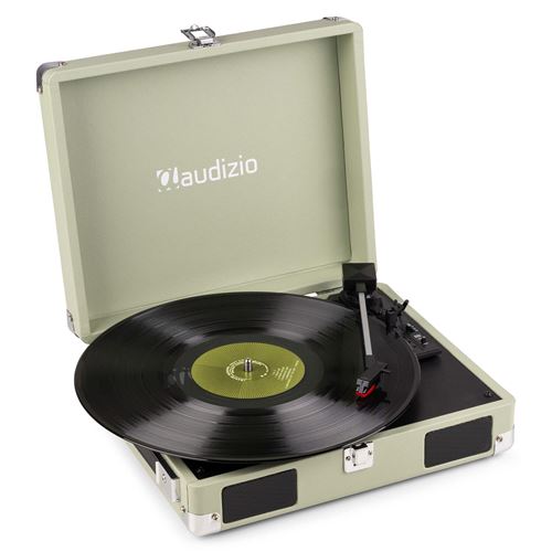Audizio RP111W Platine Vinyle Valise avec Haut-Parleurs Intégrés - Bois Vert État correct N/A reconditionné disponible sur Fnac
