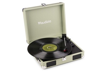 Audizio RP111W Platine Vinyle Valise avec Haut-Parleurs Intégrés - Bois Vert Très bon état N/A reconditionné disponible sur Darty