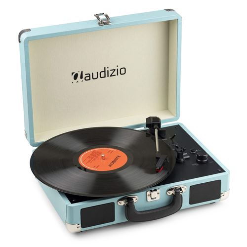 Audizio RP116BL - Platine Vinyle Rétro avec Bluetooth 5.0 IN & OUT, Haut-Parleurs Intégrés - Bleue État correct N/A reconditionné disponible sur Fnac