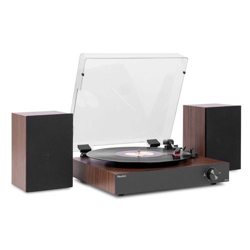 Audizio RP325W - Platine Vinyle Retro avec Enceintes Intégrées & BT Sans Fil | Noyer Noir État correct N/A reconditionné disponible sur Fnac