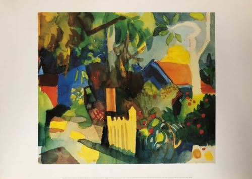 August Macke - Landshaft mit hellen Bäumen - AFFICHE État correct N/A reconditionné disponible sur Fnac