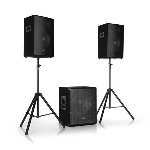 Auna Pro Pro Pro Cube 1812 2.1 Système sono actif 1600W Subwoofer 18 & 2x enceintes 12 État correct N/A reconditionné disponible sur Fnac | Dero