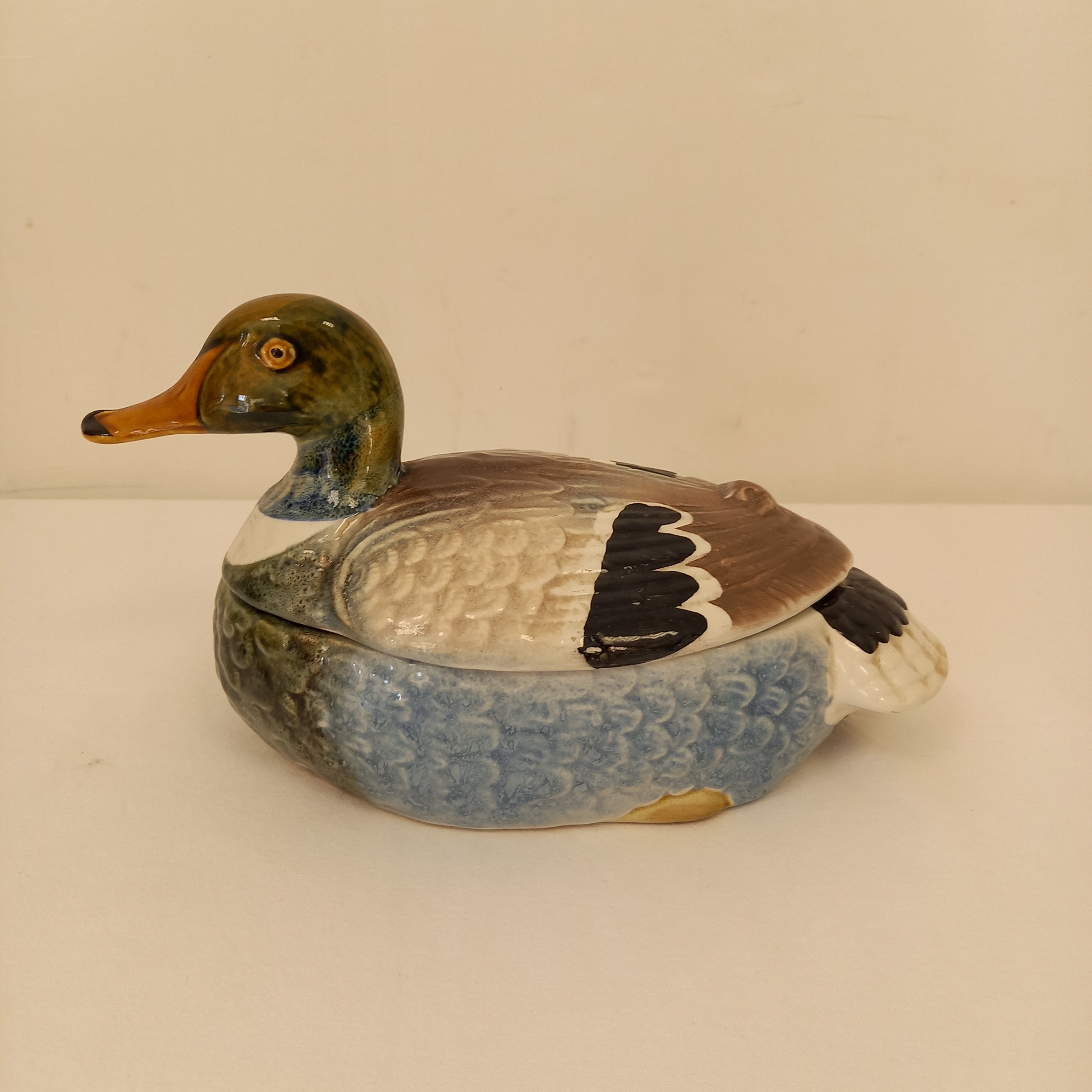 Voir photo 2 de Authentique Français Terrine de Canard - Faience Terrine de Michel Caugant - Plat de Foie Gras - Authentique Français Terrine de Canard - Faience Terrine de Michel Caugant - Plat de Foie Gras - reconditionné photo 2